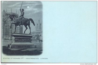 PC - London Londen - Westminster - statue of Richard 1°