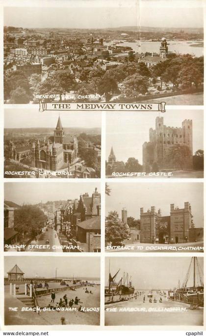 CPM The Medway Towns Rochester Cathedral Rochester Castle Railway Street Chatham Entrance to Dockhard Chatham