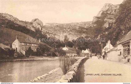 Cheddar Sedgemoor Somerset UK Upper Lake Cheddar Village