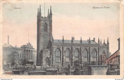 B380 England Church Stoke on Trent postcard