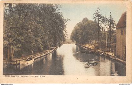 uk50806 river ouse brandon  real photo uk