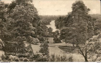 Grande Bretagne Grande Bretagne CPA thames from Terrace gardens