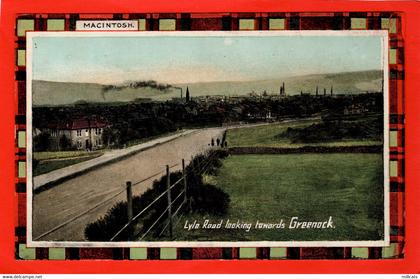 RENFREWSHIRE   LOOKING TO GREENOCK  LYLE RD  MACINTOSH  TARTAN