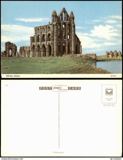 Postcard Whitby Ruine der Whitby Abbey 1965
