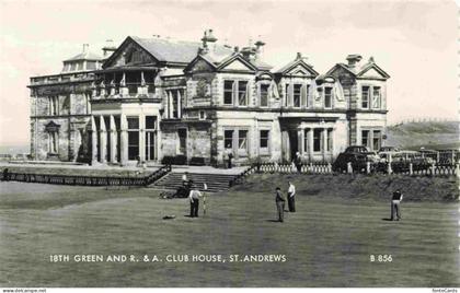 St Andrews Fife Clackmannanshire Scotland UK 18th Green and R.A. Club House
