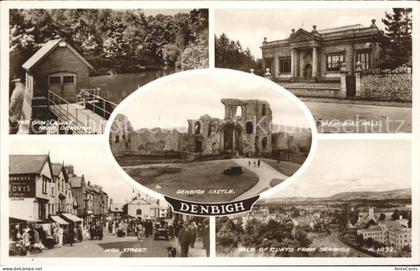 Denbigh Denbighshire Castle Dam High Street Memorial Hall