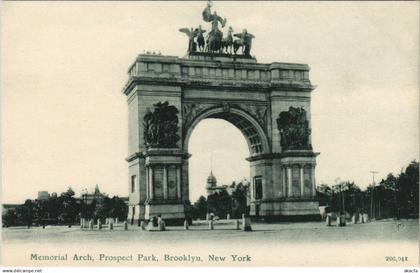 CPA Memorial Arch Prospect Park Brooklyn NEW YORK CITY USA (790363)