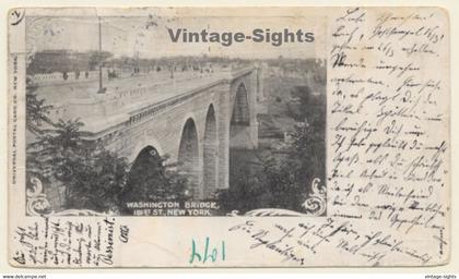 New York / USA: Washington Bridge (Vintage PC 1900)