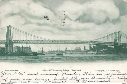 USA NY new york city williamsburg bridge pont + timbre