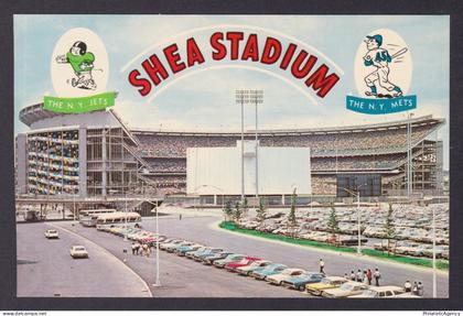 Postcard, United States, New York City NY, Shea Municipal Stadium