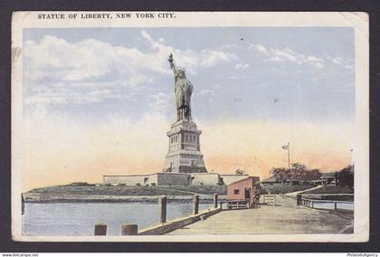 Postcard, United States, New York City NY, Statue of Liberty