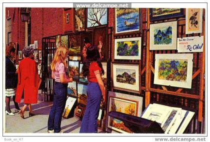 {25550} USA , New York City , Greenwich Village . animée. " en baisse "