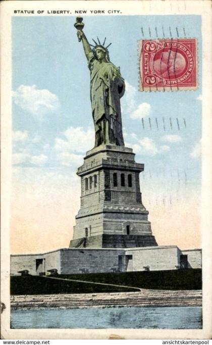 CPA New York City USA, Freiheitsstatue, , 1923
