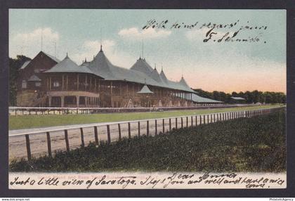 Postcard, United States, Saratoga Springs NY, The race track