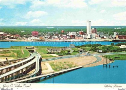 Mobile Alabama USA Geoge C Wallace Tunnel Skyline