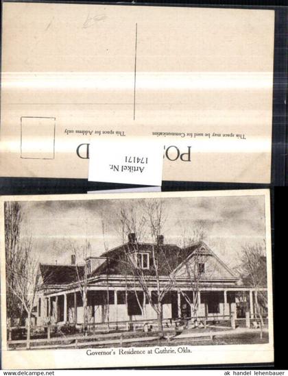 174171,Oklahoma Governors Residence at Guthrie Gebäude