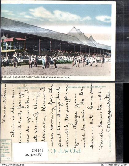 191262,New York Saratoga Springs Saddling Saratoga Race Track