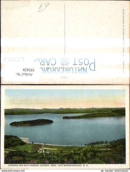 192429,New Hampshire Lake Winnepesaukee Ames Diamond and Rattlesnake Islands