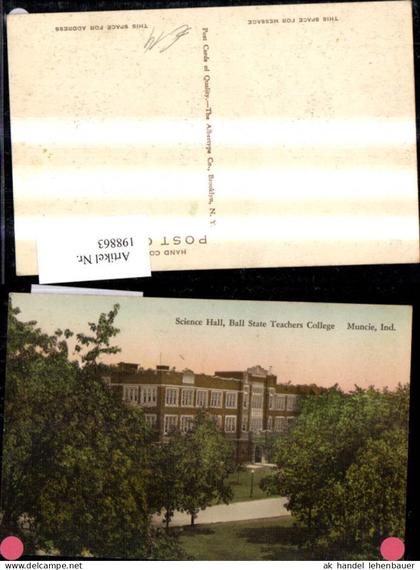 198863,Indiana Muncie Science Hall Ball State Teachers College