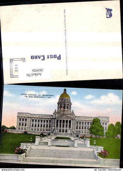 203926,Kentucky Frankfort State Capitol