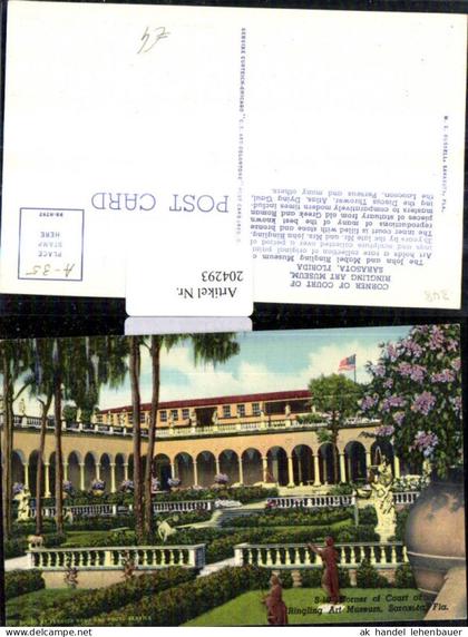 204293,Florida Sarasota Ringling Art Museum Corner of Court