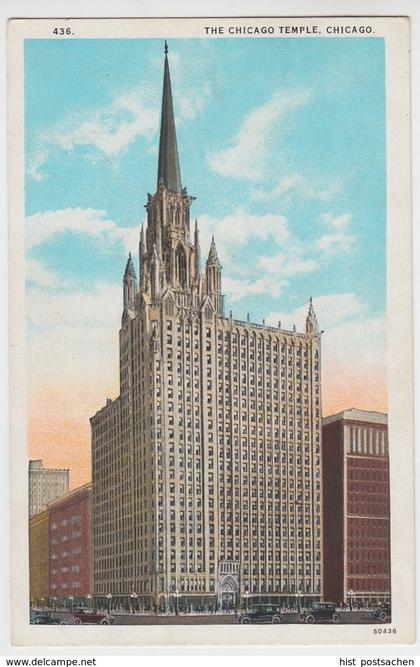 (85579) AK Chicago, The Chicago Temple, 1926