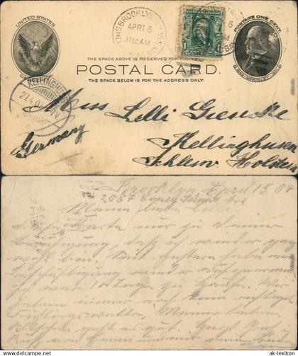 Ansichtskarte  Postkarte United States 1907