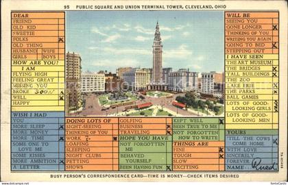 Cleveland Ohio Public Square and Union Terminal Tower