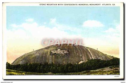 CPA Stone Mountain With Confederate Memorial Monument Atlanta Ga