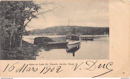 Usa - AUSTIN (TX) Scene on Lake MacDonald - PRIVATE MAILING CARD
