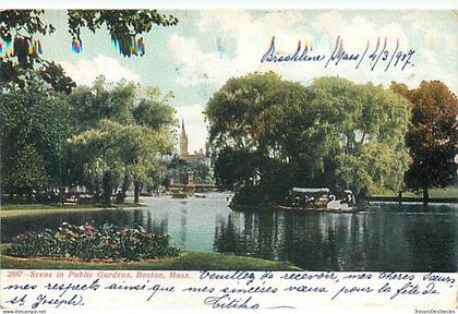 CPA Amérique > Etats-Unis > MA - Massachusetts > Boston Scene in Public Gardens