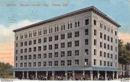 B514 US 1913 Rowell Chandler Building Fresno California postcard