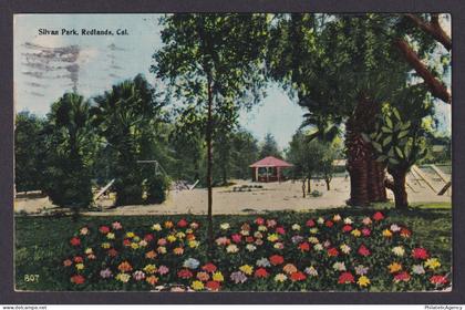 Postcard, United States, Redlands California CA, Silvan Park