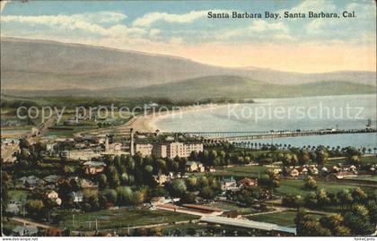 Santa Barbara California Panorama of Santa Barbara Bay