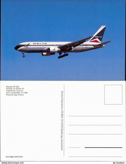 WestwoodcLos Angeles Flugzeug - Boeing 767-232 "Delta Air Lines Inc." 1986