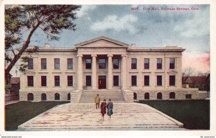 C158 Colorado Colorado Springs City Hall   vintage postcard