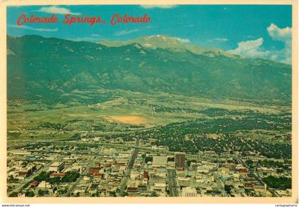 USA Colorado Springs CO aerial view
