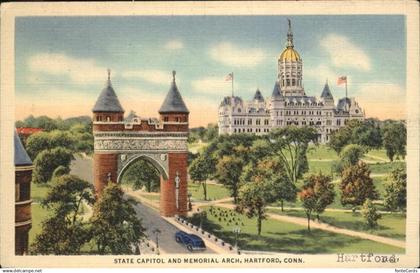 Hartford Connecticut State Capitol Memorial Arch