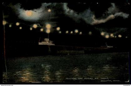 Duluth - Missabe Ore Docks At Night