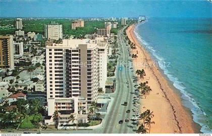 Fort Lauderdale Florida USA Fort-Lauderdale-Beach A1A Strand Meer Hochhaeuser Pa