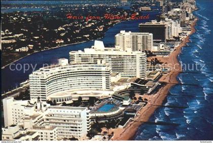 Miami Beach Fliegeraufnahme Hotel Row Beach