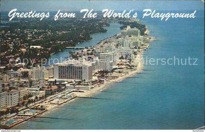 Miami Beach Fliegeraufnahme Hotels Beach