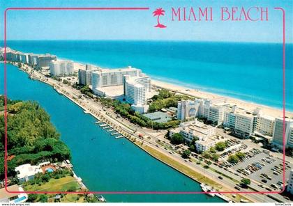 Miami Beach Florida USA Luftbild Strand Hotels Ozean Intracoastal-Waterway Fonta