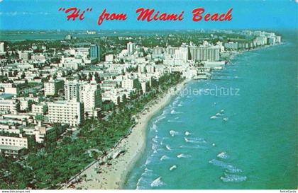 Miami Beach Hotels of Miami Beach Atlantic Ocean aerial view