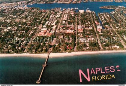 Naples Florida Fliegeraufnahme fishing pier with Old Naples