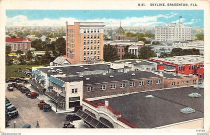 US 1931 Skyline Bradenton Florida postcard B958