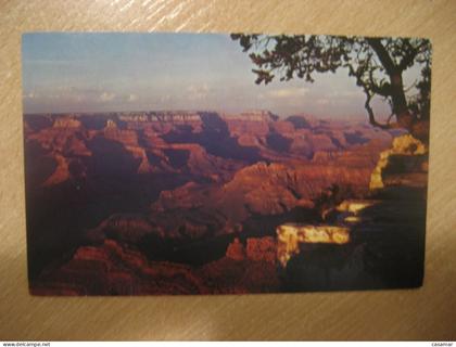 GRAND CANYON Arizona Sunset geology postcard USA