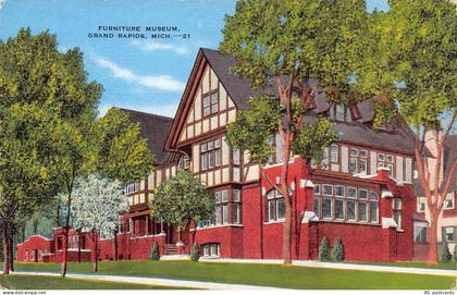 B673 US Furniture Museum Grand Rapids Michigan vintage postcard