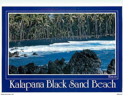 Carte Postale - Etats Unis - Hawaï - Big Island of Hawaï - Kalapana - Black Sand Beach - Etat de Hawaï - Hawaï State - C