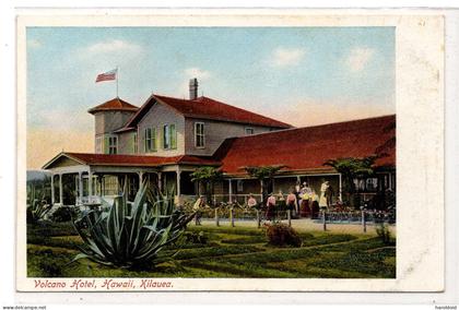US POSTCARD - HAWAII - VOLCANO HOTEL - KILAUEA
